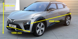 VinFast VF7 dimensions
